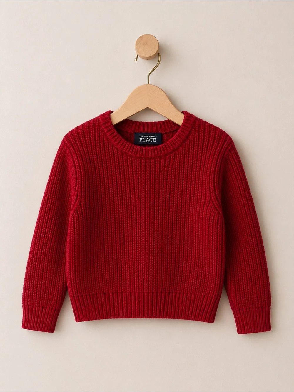 Bundle The Children's Place Crewneck Sweaters in Navy & Red-Size 2T